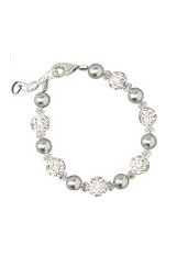 captivating tiny swarovski pearl bracelet for babies and kids